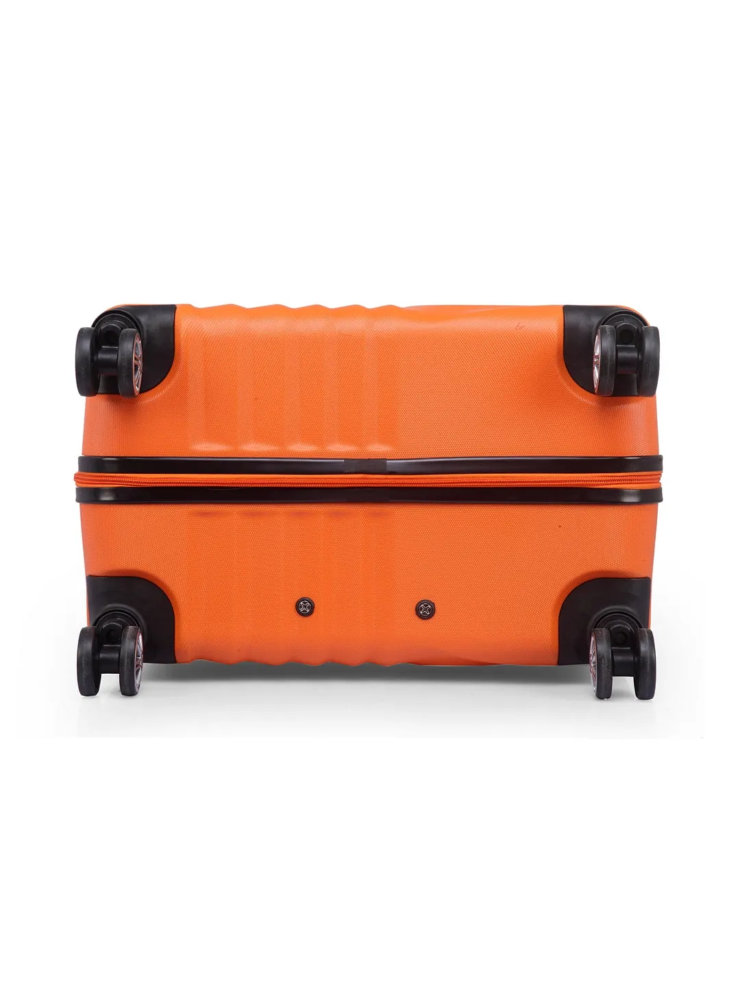 Teakwood Unisex Orange Trolley Bag - Large