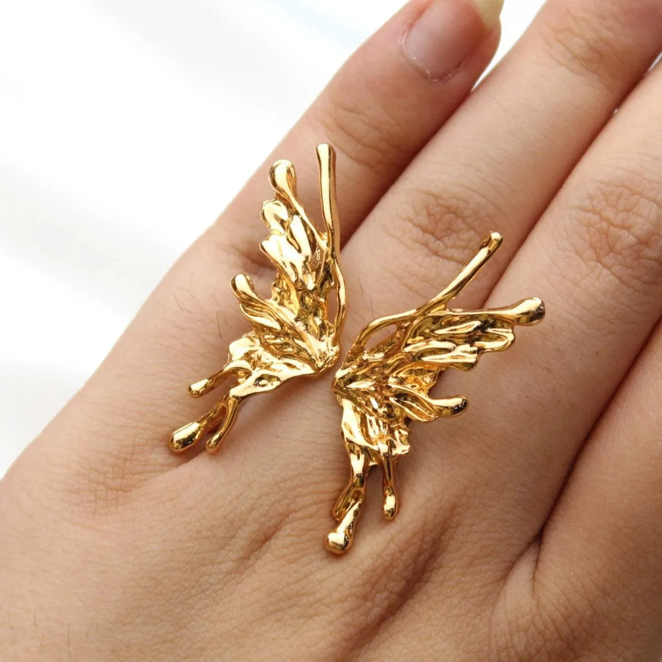 TFC 24K Fairy Wings Gold Plated Adjustable Ring