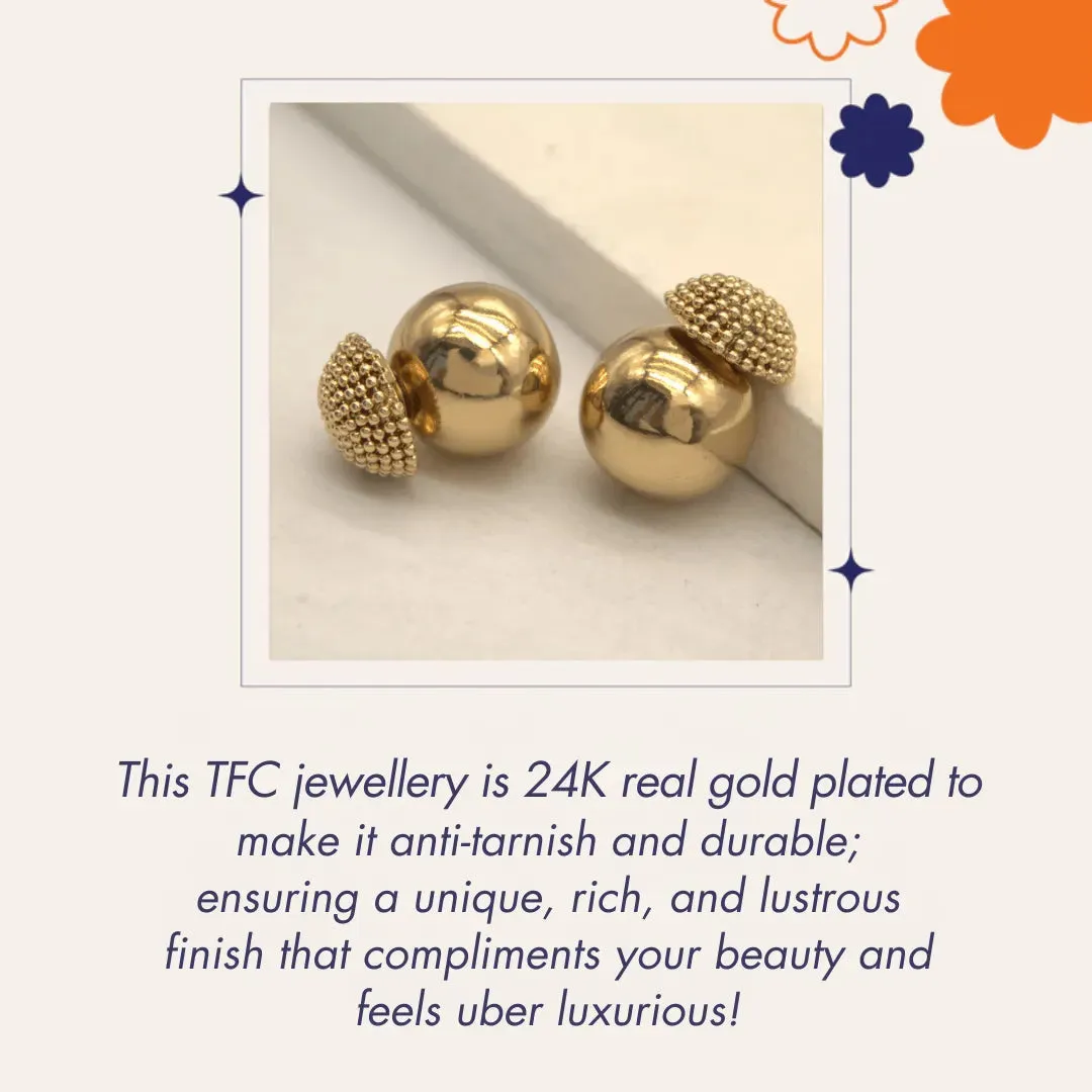 TFC 24K Small Vortex Gold Plated Adjustable Ring