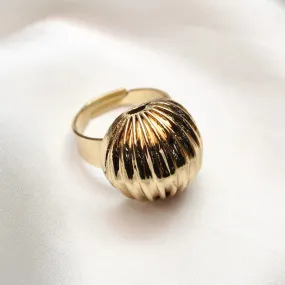 TFC 24K Small Vortex Gold Plated Adjustable Ring