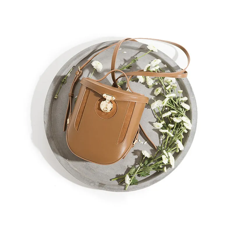 Vintage Leather Backpacks Travelling Bag Unique Backpack Women