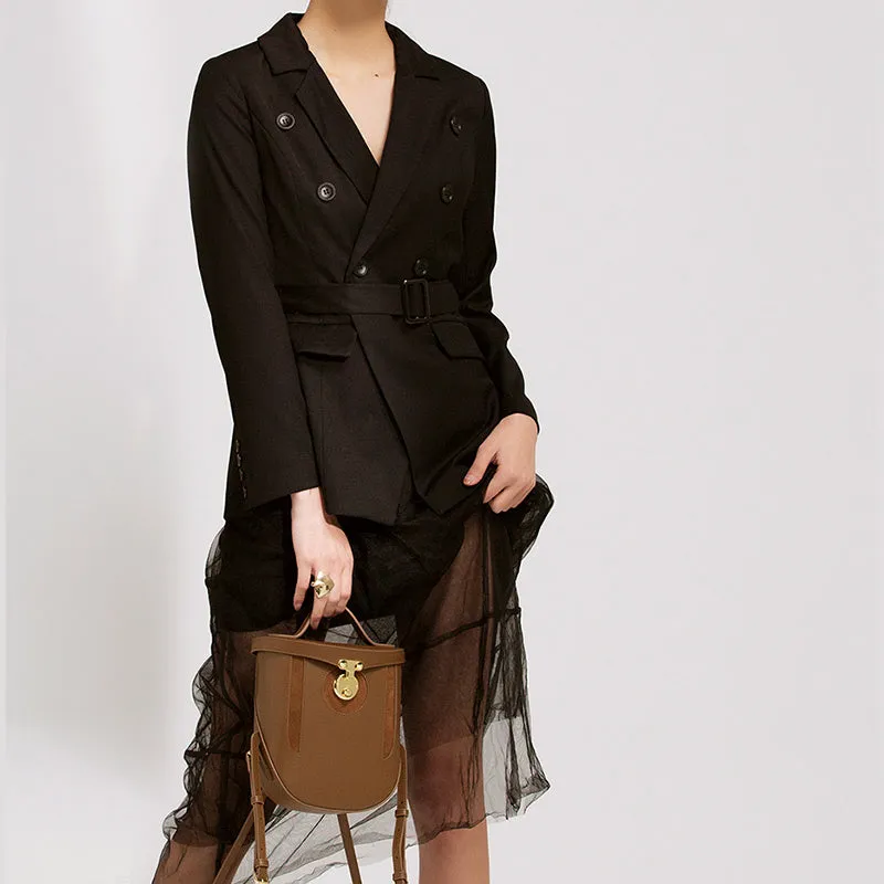Vintage Leather Backpacks Travelling Bag Unique Backpack Women