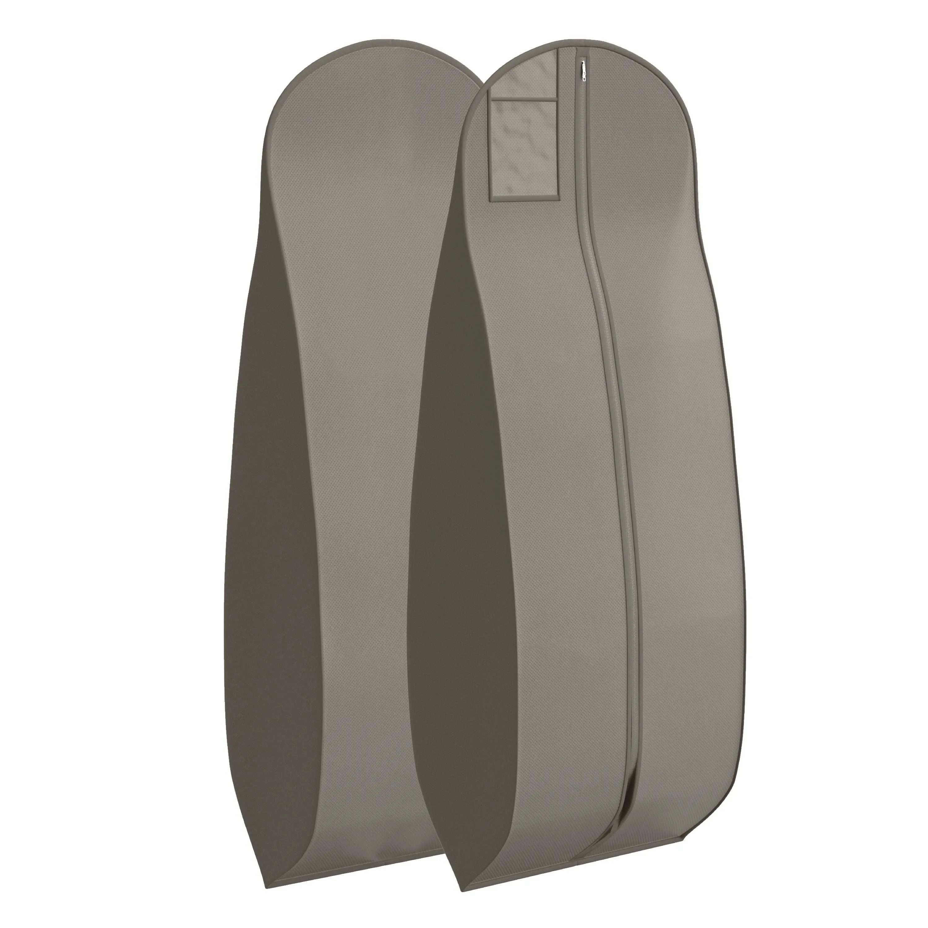 Wedding Dress Garment Bag 16 inch Gusseted, for Long Puffy Gowns, Clear Vinyl Pouch for Labeling